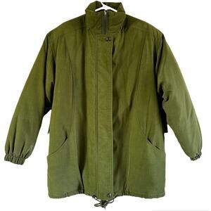 Bromley Sport Thermoloft Outdoor Jacket Insulated Full Zip Midweight Green Large